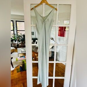 Chic Women's Silver Maxi Dress